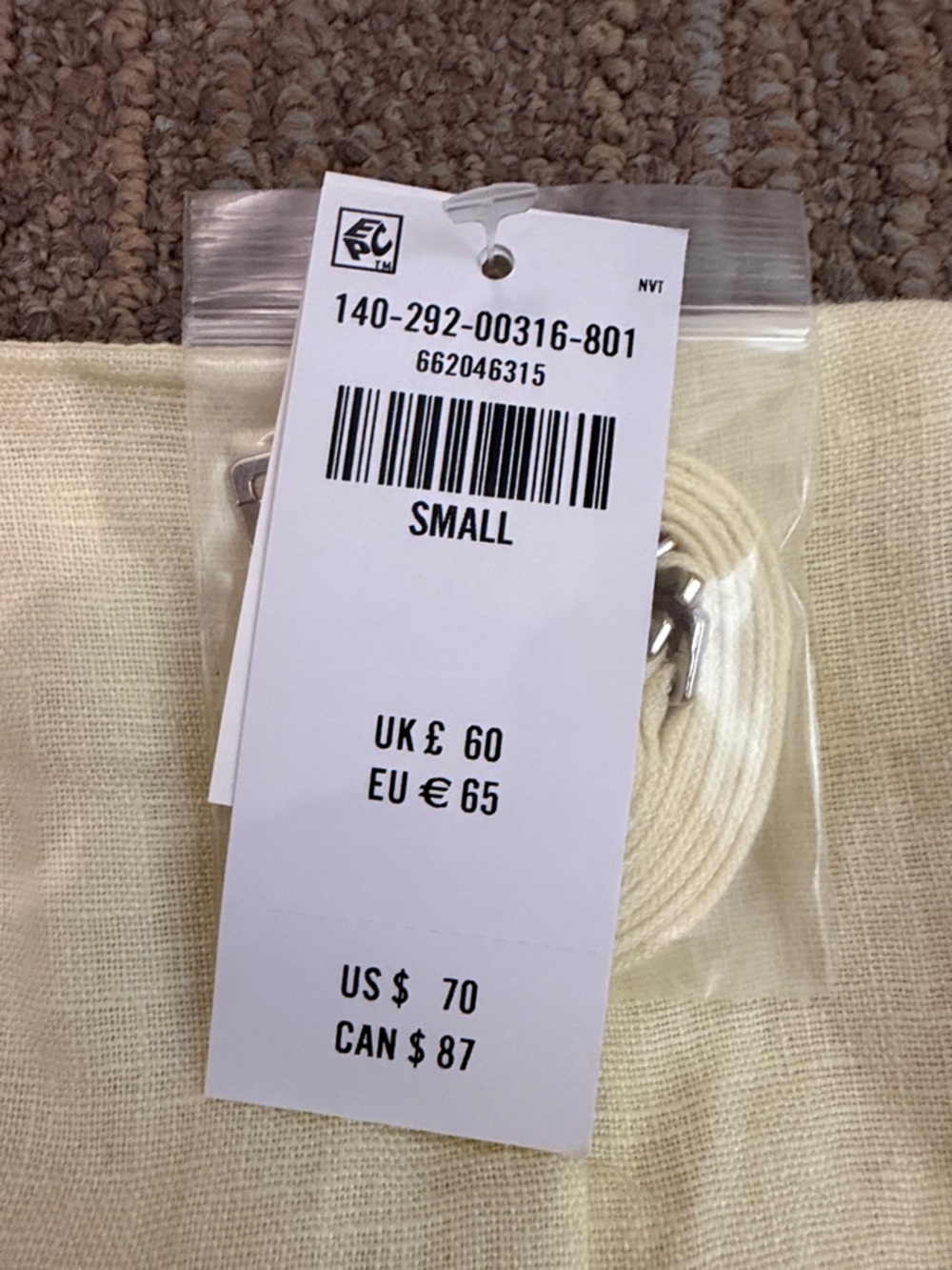 Abercrombie & Fitch Strapless Belted Linen Top in Pale Yellow - Picture 2 of 4